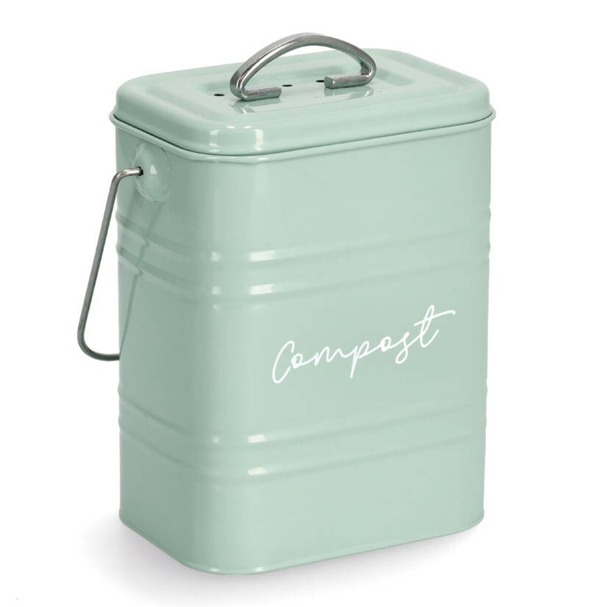 Mały kompostownik do kuchni, metalowy