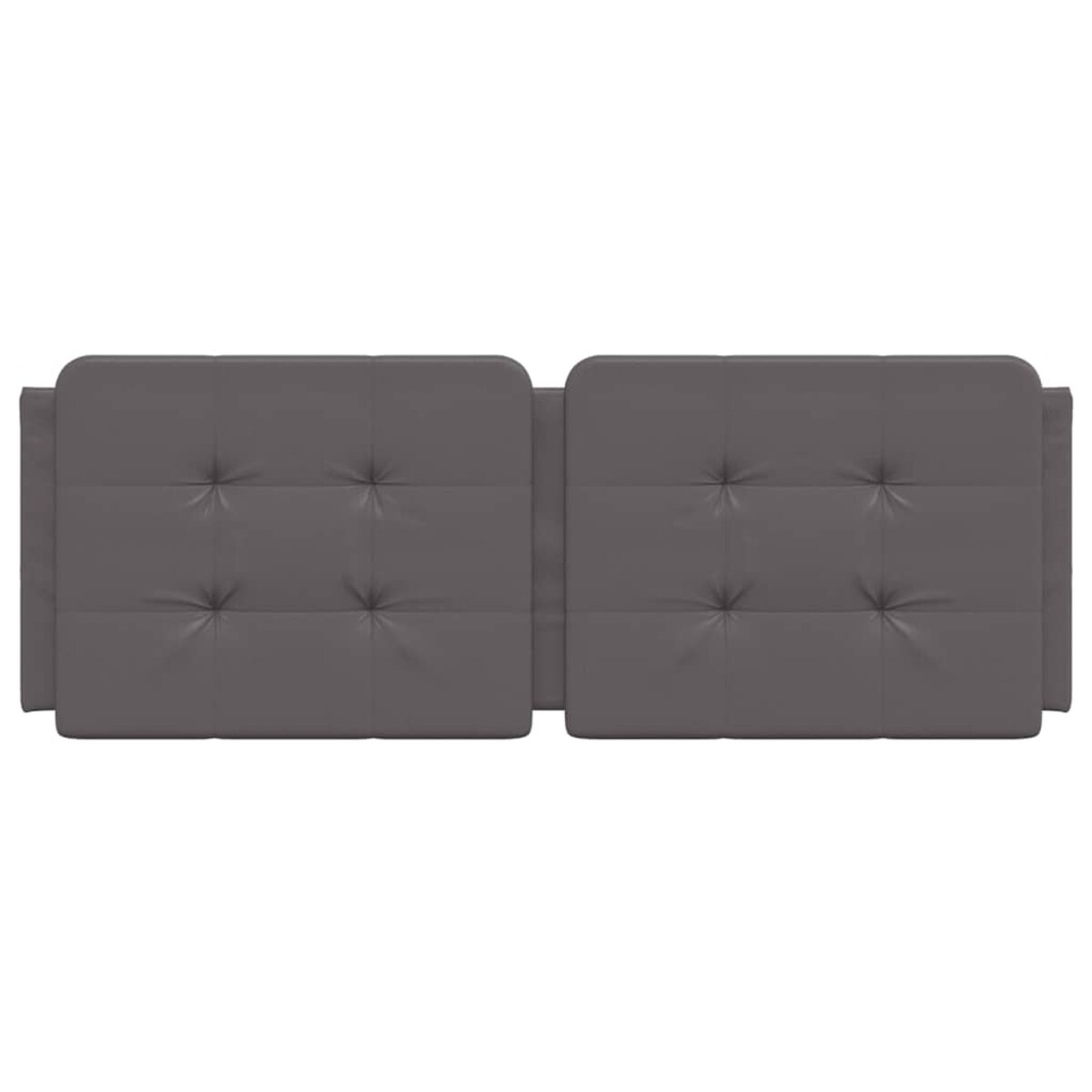 vidaXL Poduszka na wezgłowie, Zadar, szara, 140 cm, sztuczna skóra