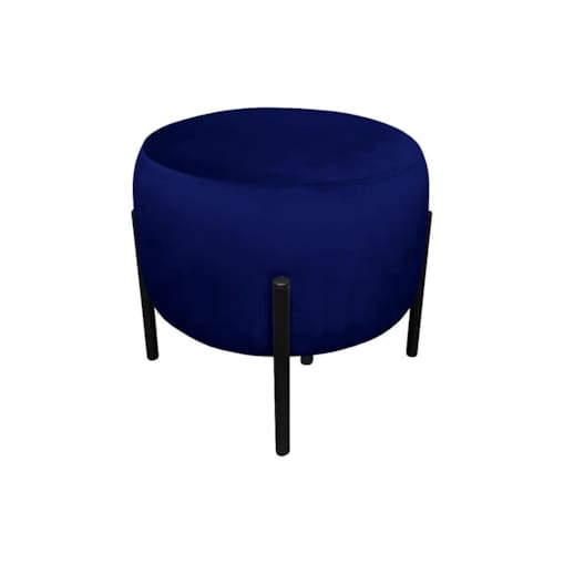 Pufa WILFRED MG VELVET granatowa