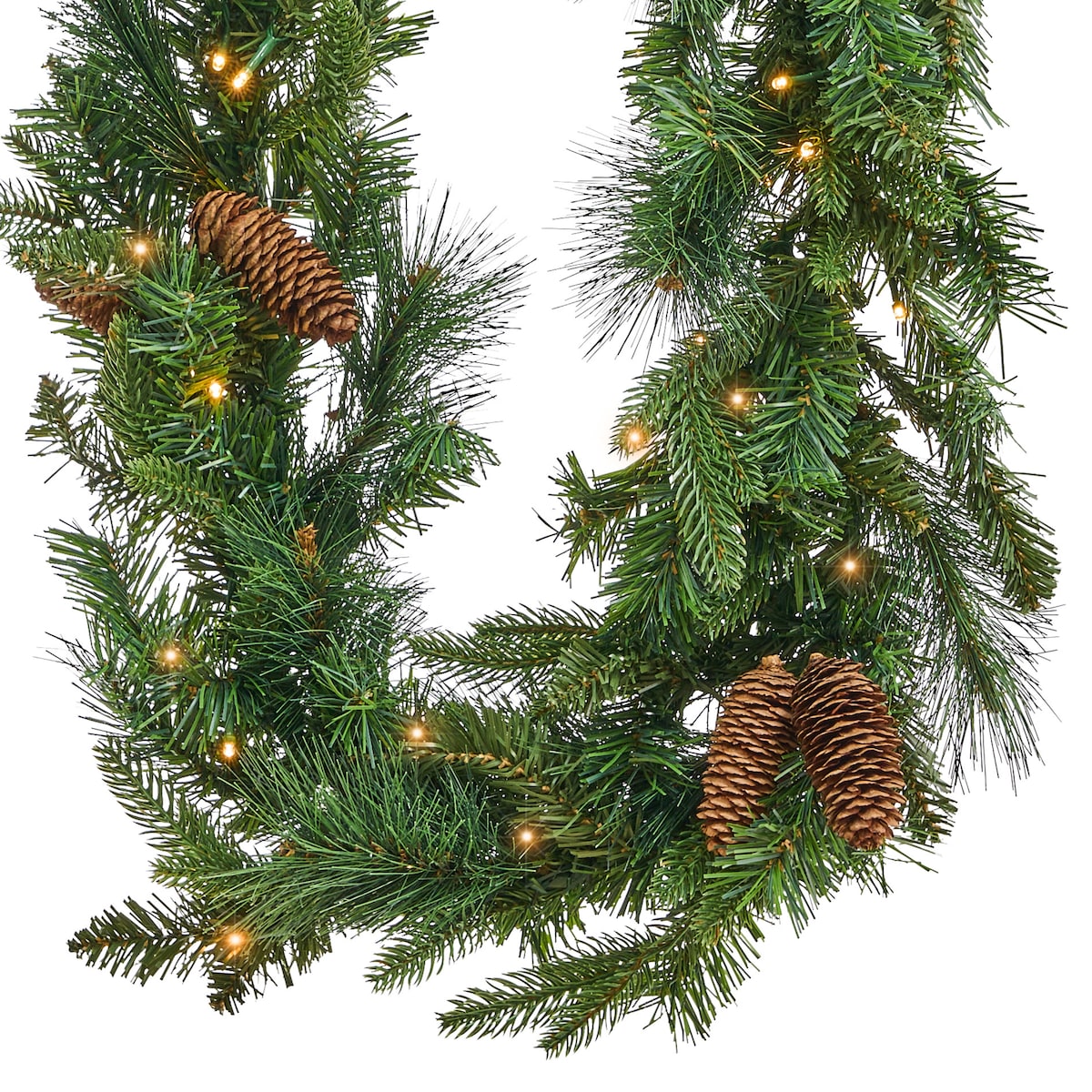 Świąteczna girlanda LED KAMERUN 270 cm Zielony