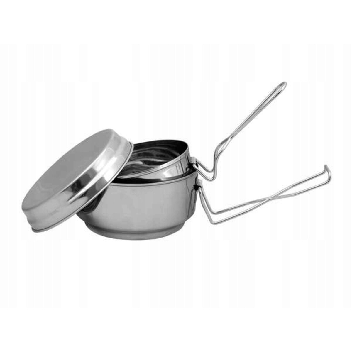 zestaw turystyczny kemping grill na ryby garnek metalowy składany naczynia