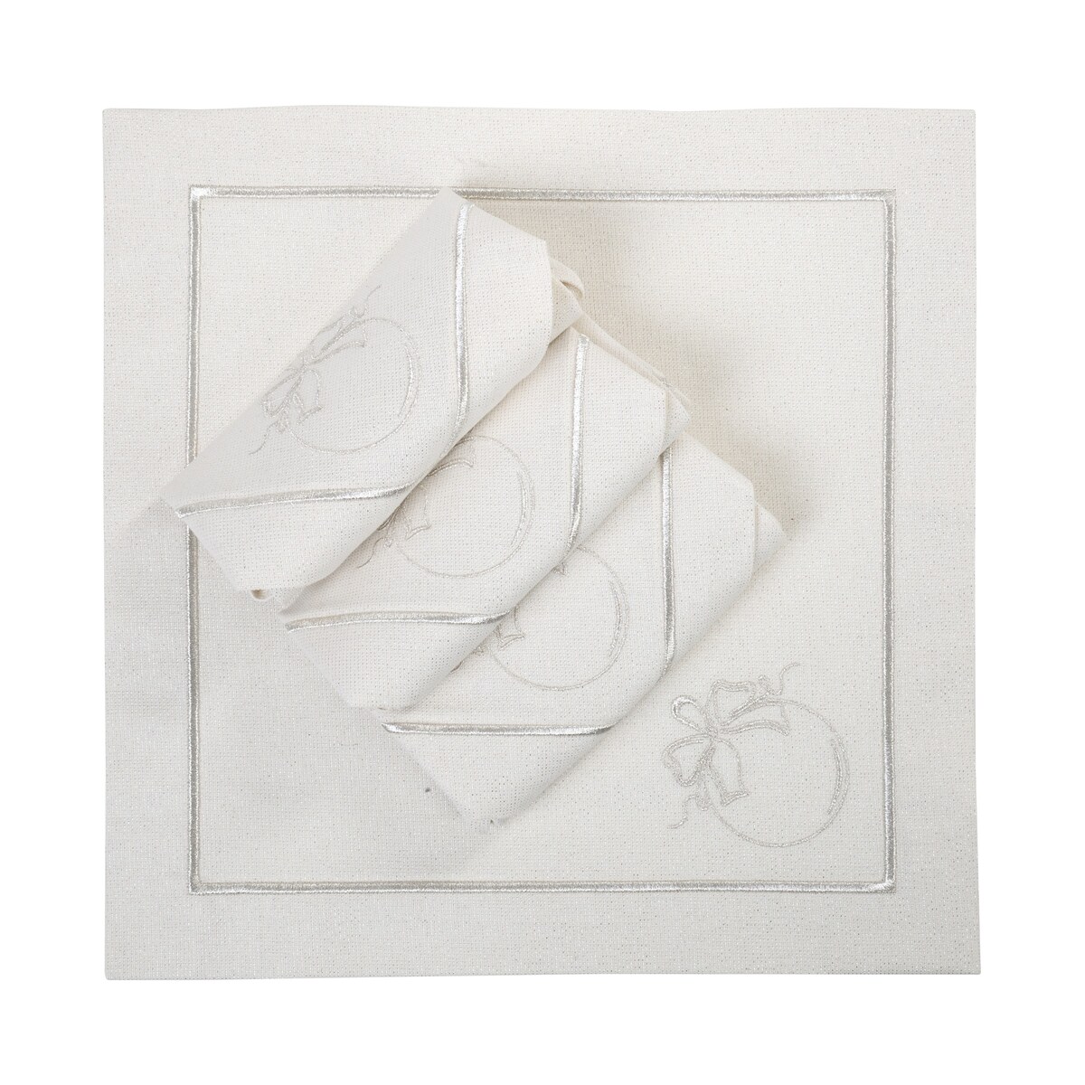 Serwetki Christmas Bauble Silverline - 4 sztuki