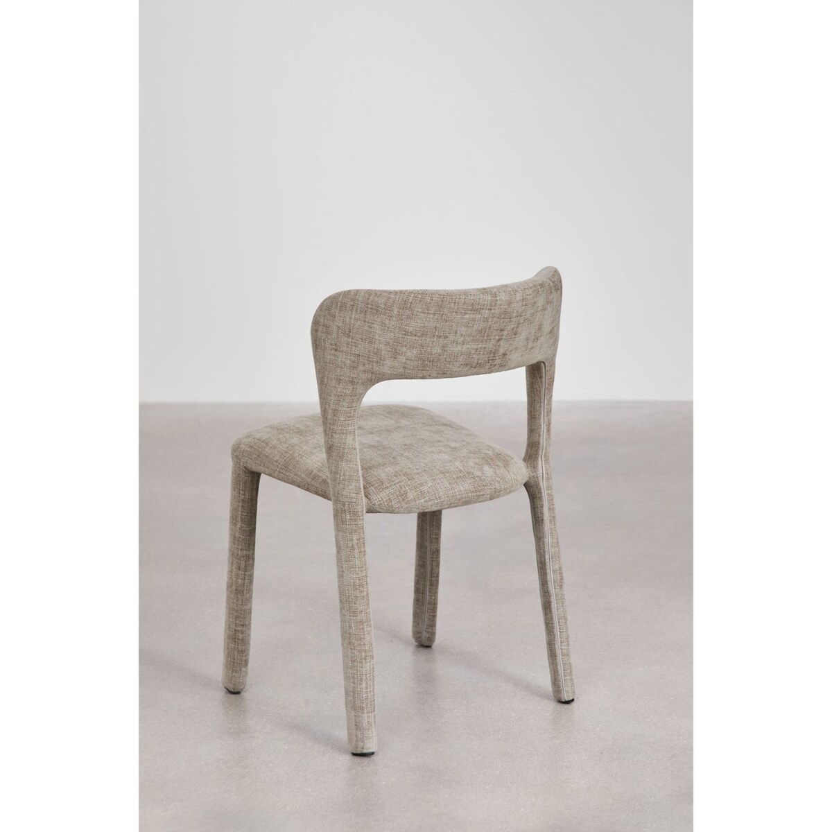 Krzesło do jadalni tapicerowane Brussels szaro-brązowe