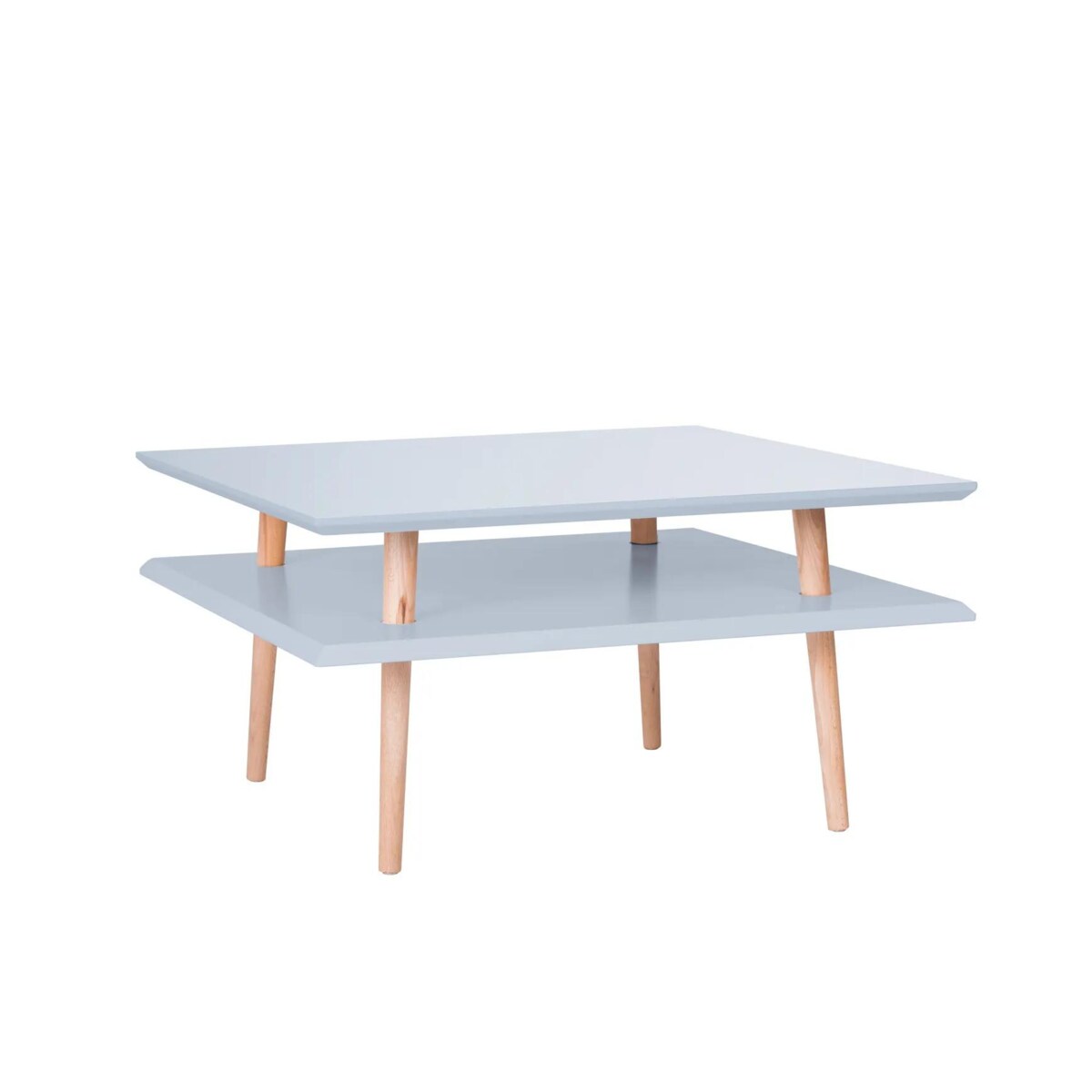 Stolik kawowy SQUARE LOW 68x68 jasnoszary kwadratowy