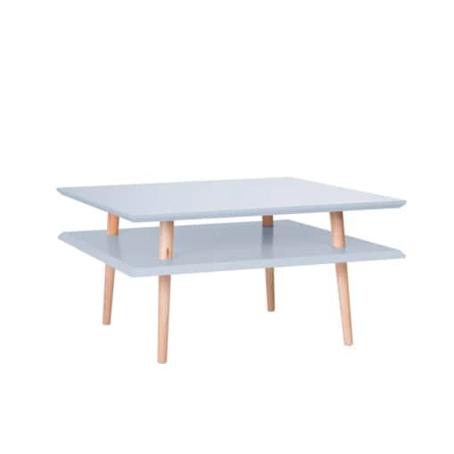 Stolik kawowy SQUARE LOW 68x68 jasnoszary kwadratowy