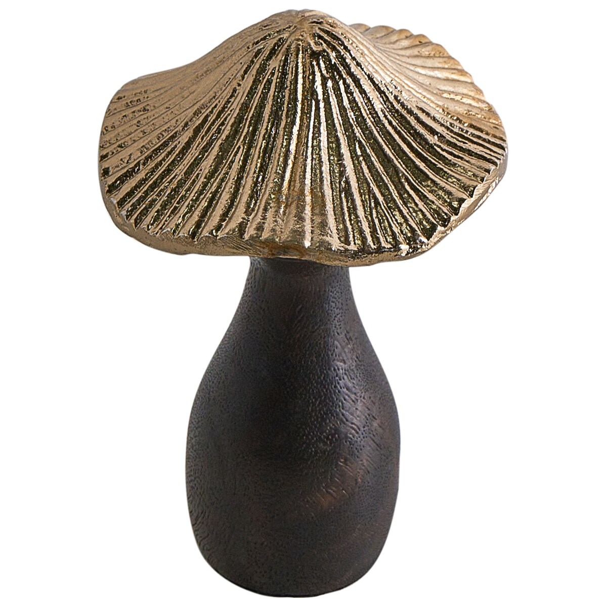 Zestaw 2 figurek dekoracyjnych Grzybek DUBLJANI Czarny/ złoty