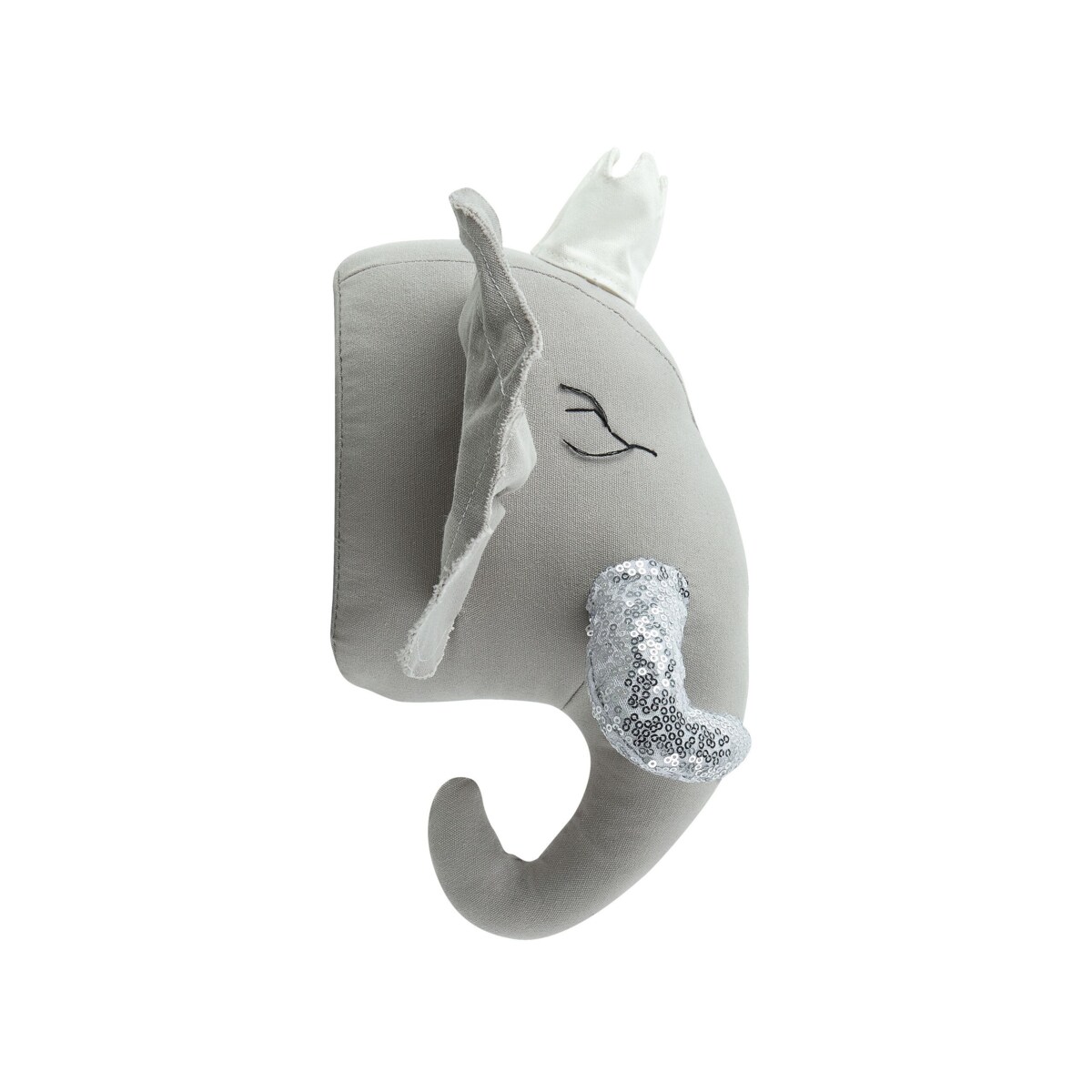 Pluszowa dekoracja ścienna słoń szary TANTOR