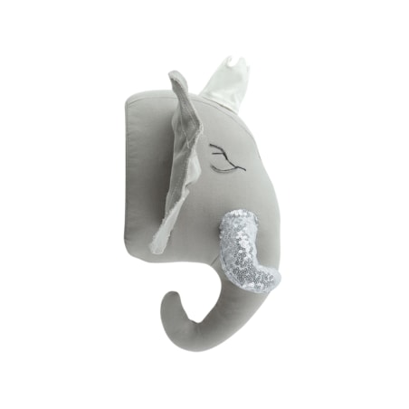 Pluszowa dekoracja ścienna słoń szary TANTOR