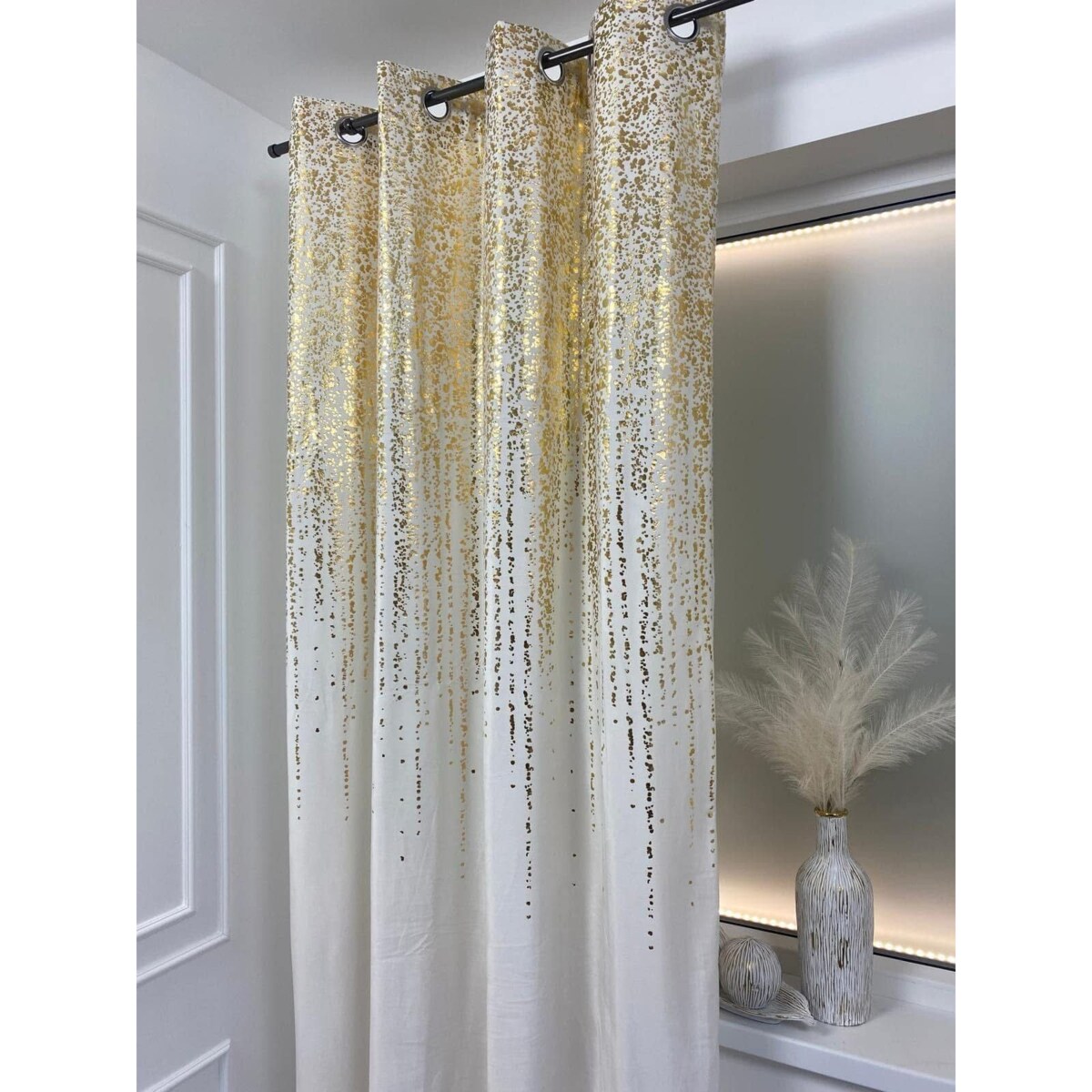 Zasłona welurowa Złoty Deszcz 140x250 cm