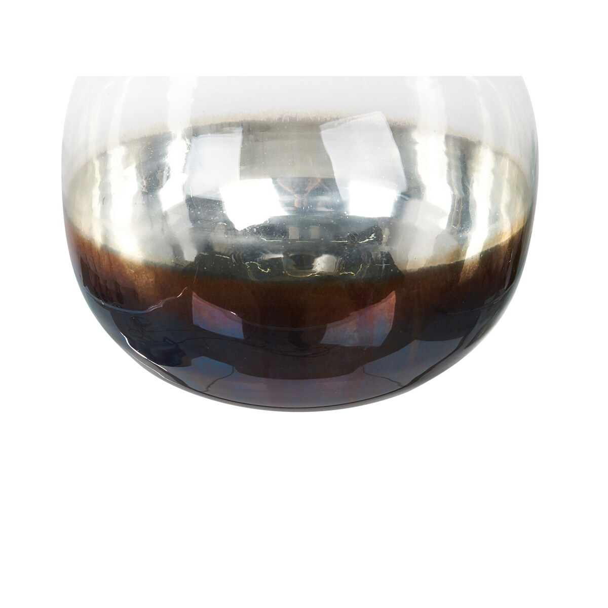 Wazon na kwiaty szklany 40 cm opalizujący wielokolorowy RAZALA