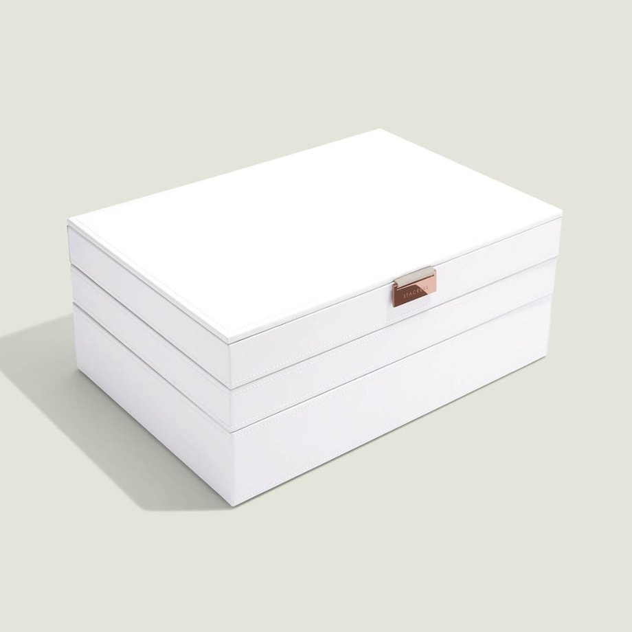 Szkatułka na biżuterię Stackers potrójna supersize edycja Rose Gold