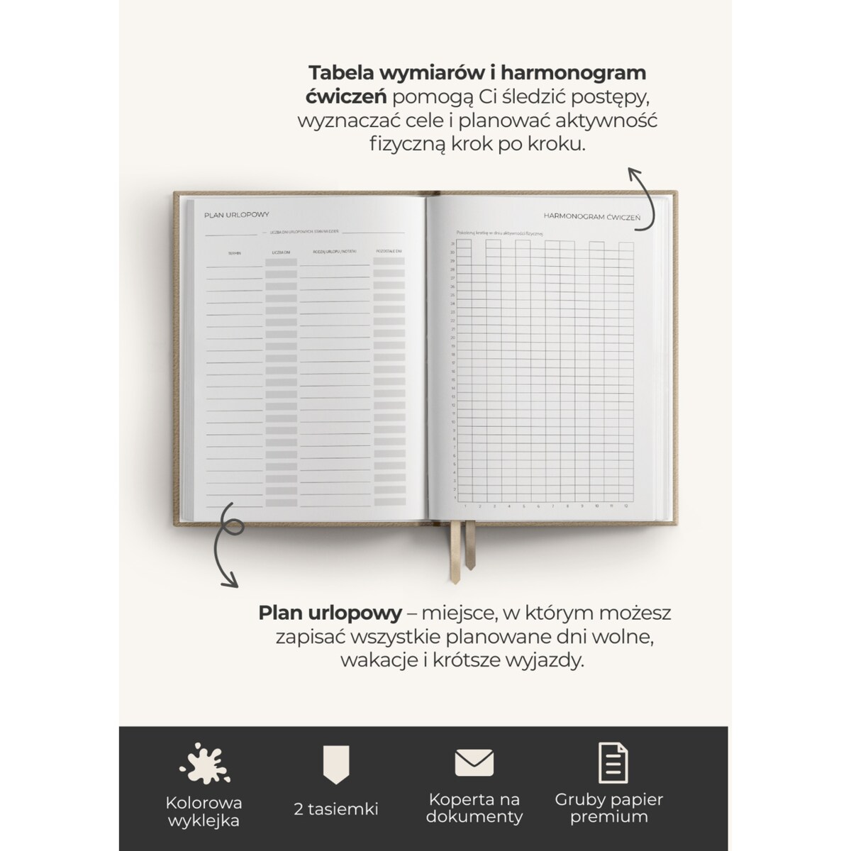 Planner Tygodniowy 2026 – Cappuccino