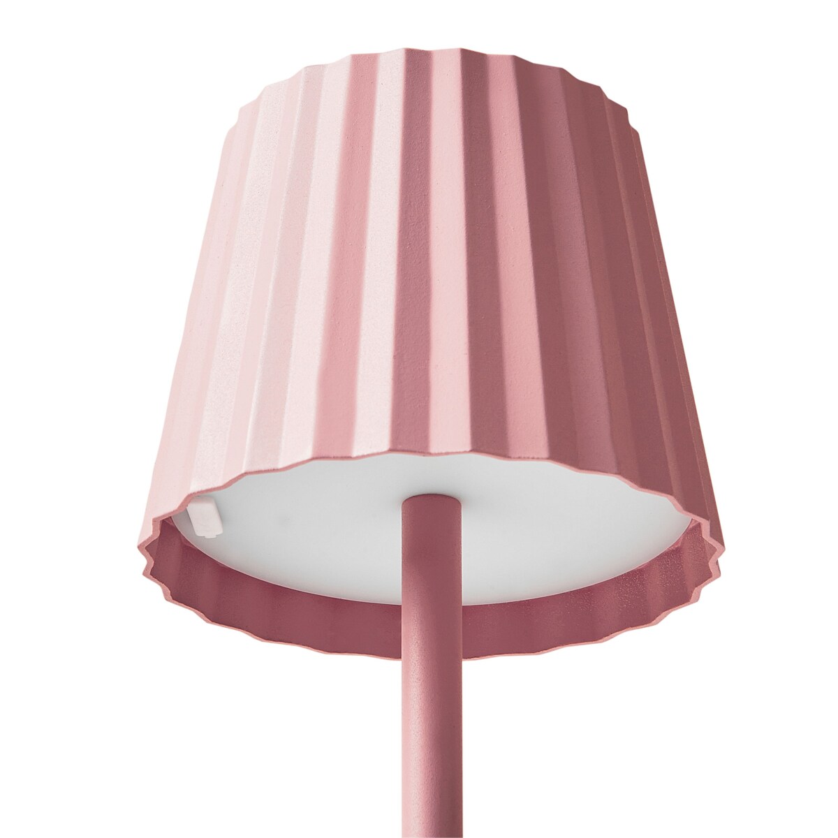 Lampa stołowa metalowa pastelowy róż POMBEIRO