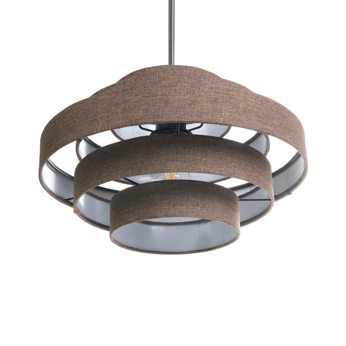 Lampa wisząca EREBATO Len Brązowy