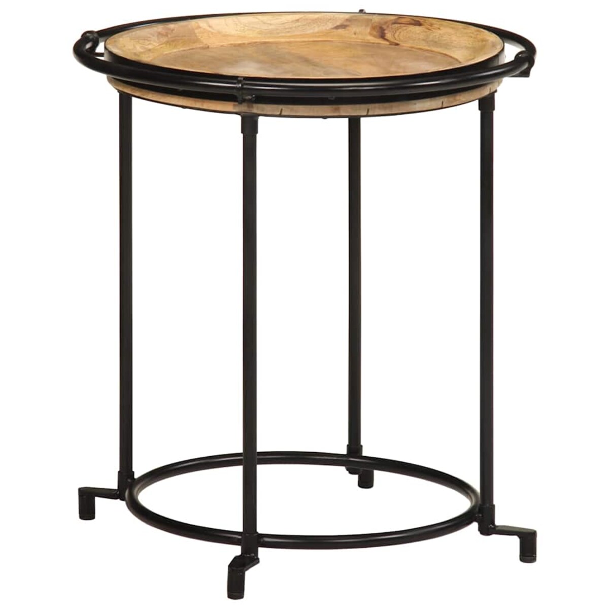 vidaXL 2-częściowy zestaw stolików bocznych z litego drewna mango