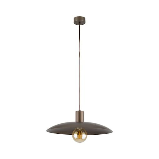 Lampa wisząca TK Lighting ASTRA BROWN 10964, brązowa, E27, regulowana wysokość do 150 cm, średnica 41 cm