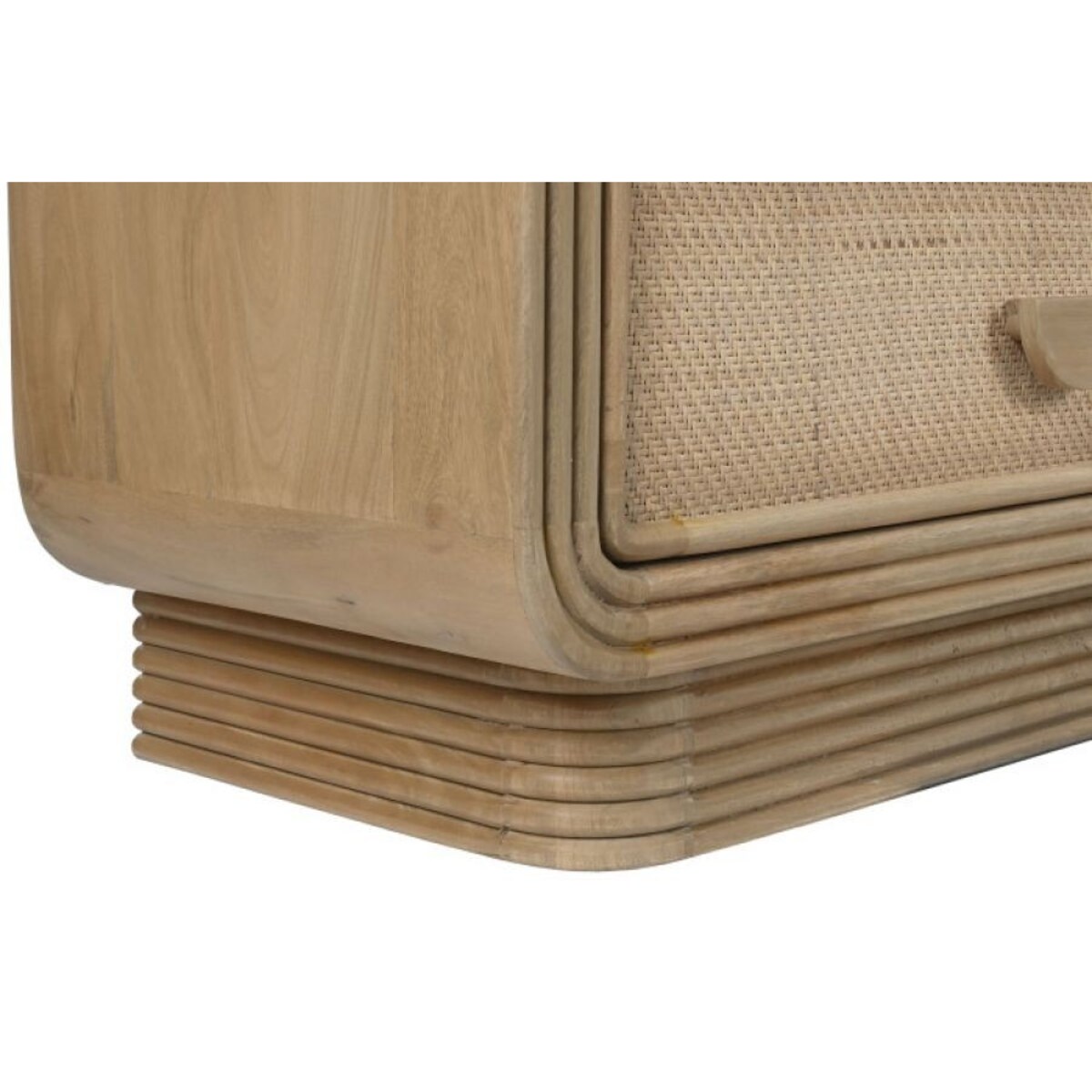 Komoda drewniano-rattanowa 88x160x42 cm VIVI - II z szufladami