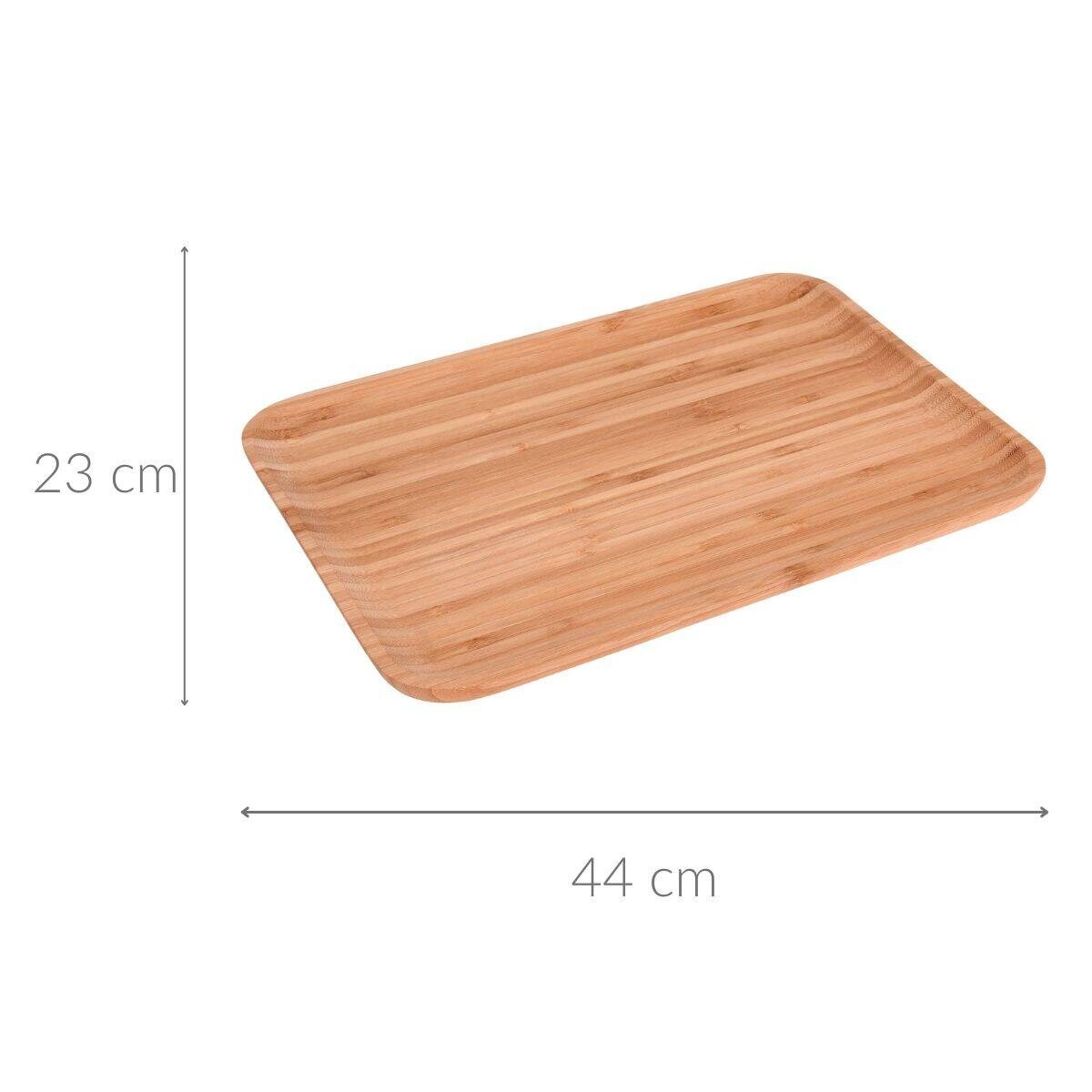 Taca do serwowania owoców, 33x23 cm, bambusowa