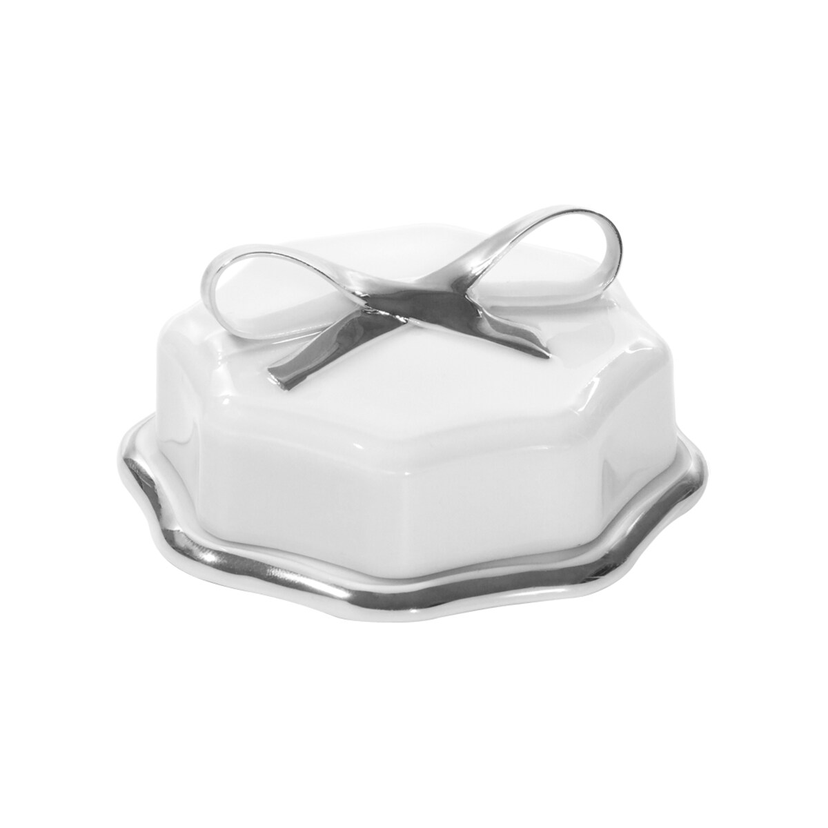 Bombonierka ze wstążką platyna E970
