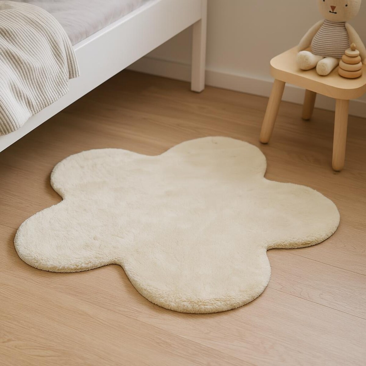 Dywan do pokoju dziecięcego kwiatek TELOS, 100 x 85 cm