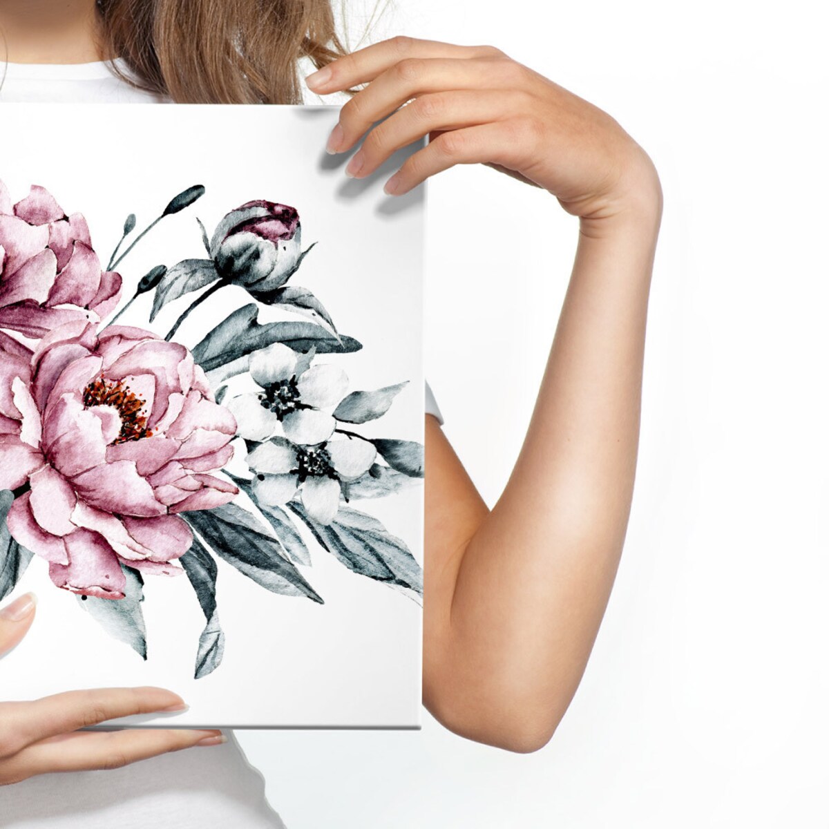 Obraz Na Płótnie Różowe Piwonie 70x50cm