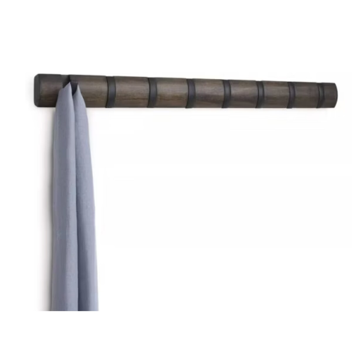 Listwa z 8 wieszakami (ciemnobrązowy) Flip Umbra