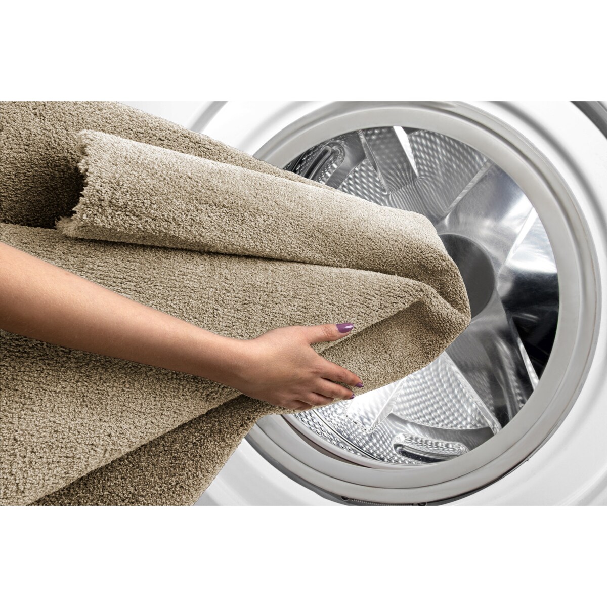 Nowoczesny dywan do prania LATIO 71351050 koło 80 cm