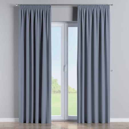 Zasłona na taśmie marszczącej 1 szt. 130x260 stalowy szary