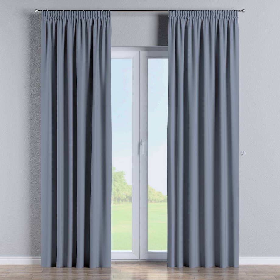 Zasłona na taśmie marszczącej 1 szt. 130x260 stalowy szary
