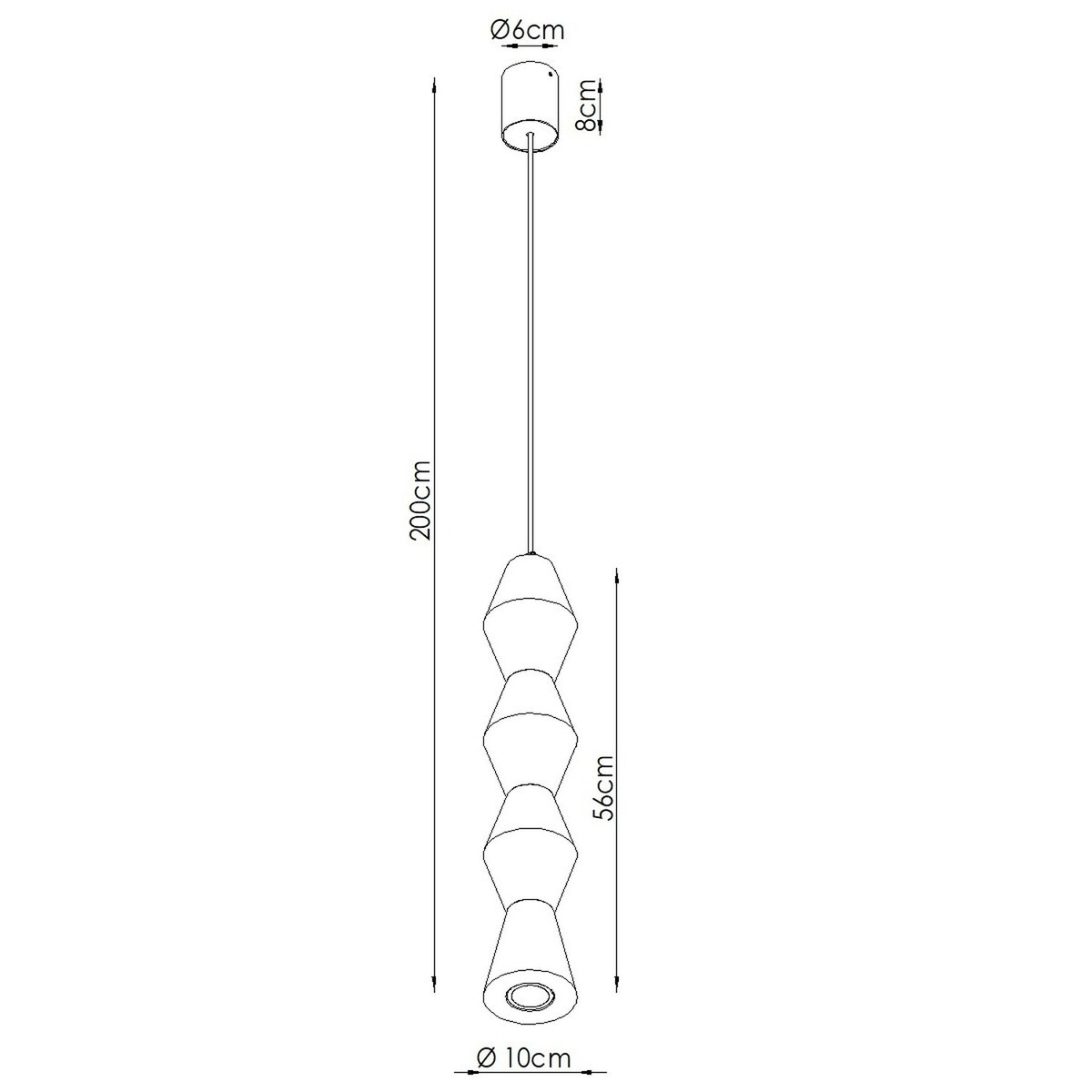 Lampa wisząca KUBBE duża R
