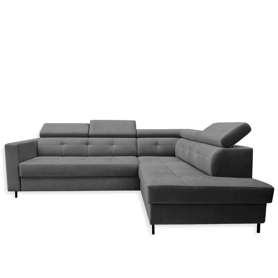 Narożnik z funkcją spania TAKO prawostronny - grafitowy