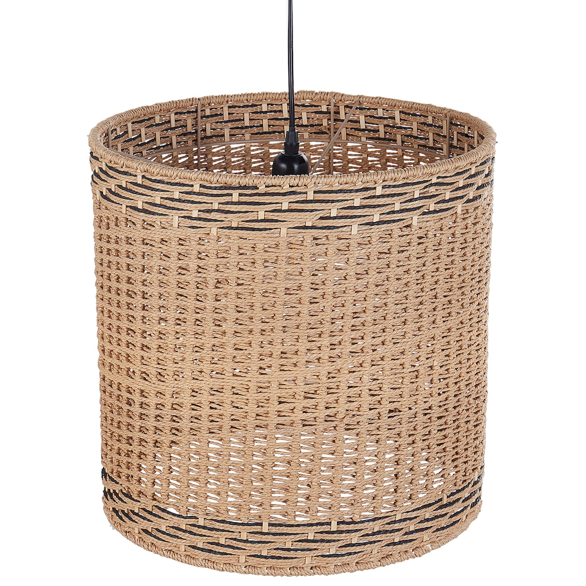 Lampa wisząca LUAPULA Papierowa plecionka Naturalny