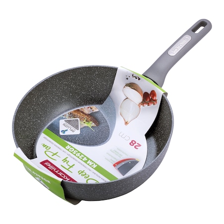 Patelnia głęboka wok granitowa 28cm indukcja KAMILLE