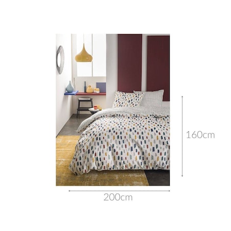 Pościel bawełniana COLORFUL DOTS, dwustronna