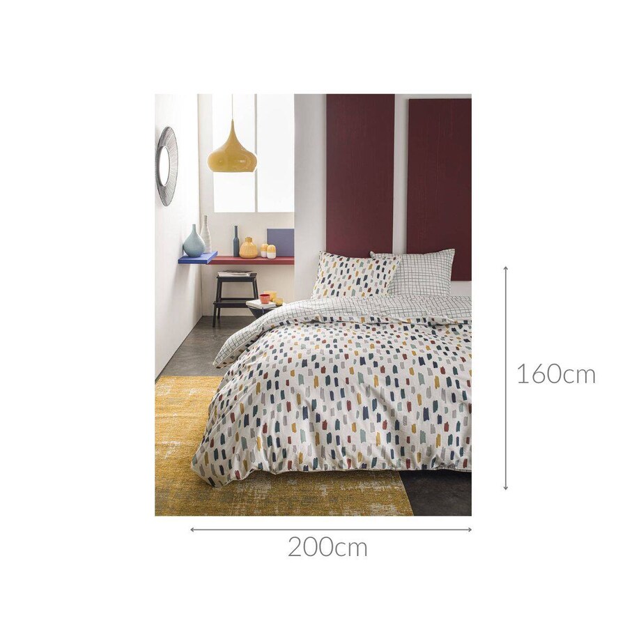 Pościel bawełniana COLORFUL DOTS, dwustronna