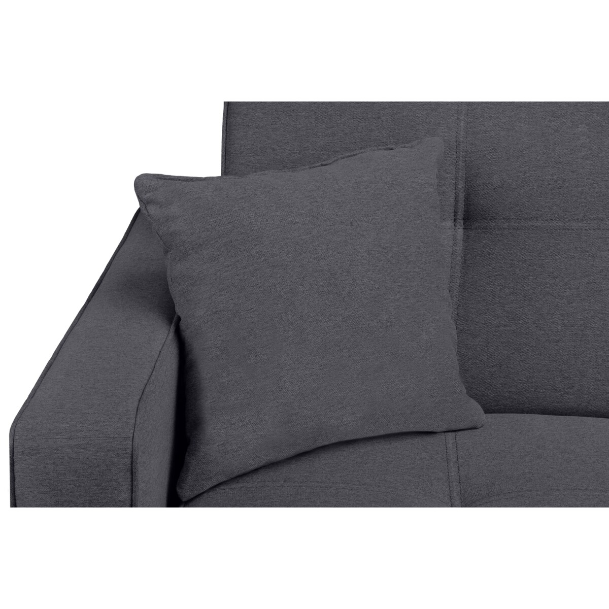 KONSIMO ORIO Ciemnoszara rozkładana sofa do salonu