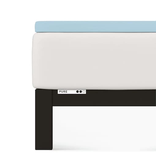 Prześcieradło Topper Schlafgut 180 x 200cm-200 x 220cm Blue Light 536