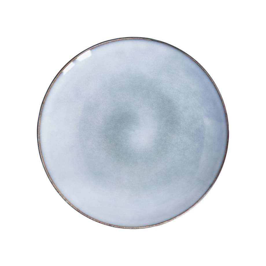 Zestaw 4 dużych talerzy JUNIPER Kamionka Błękitny