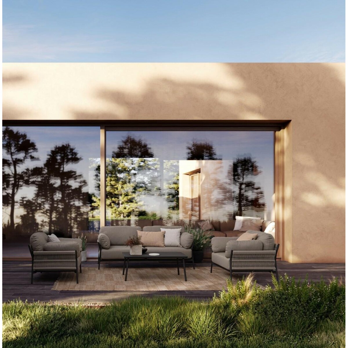 BIZZOTTO sofa ogrodowa PARDIS RAVEN beżowa