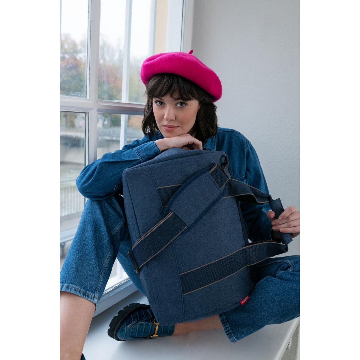 Torba ALLROUNDER M, herringbone dark blue