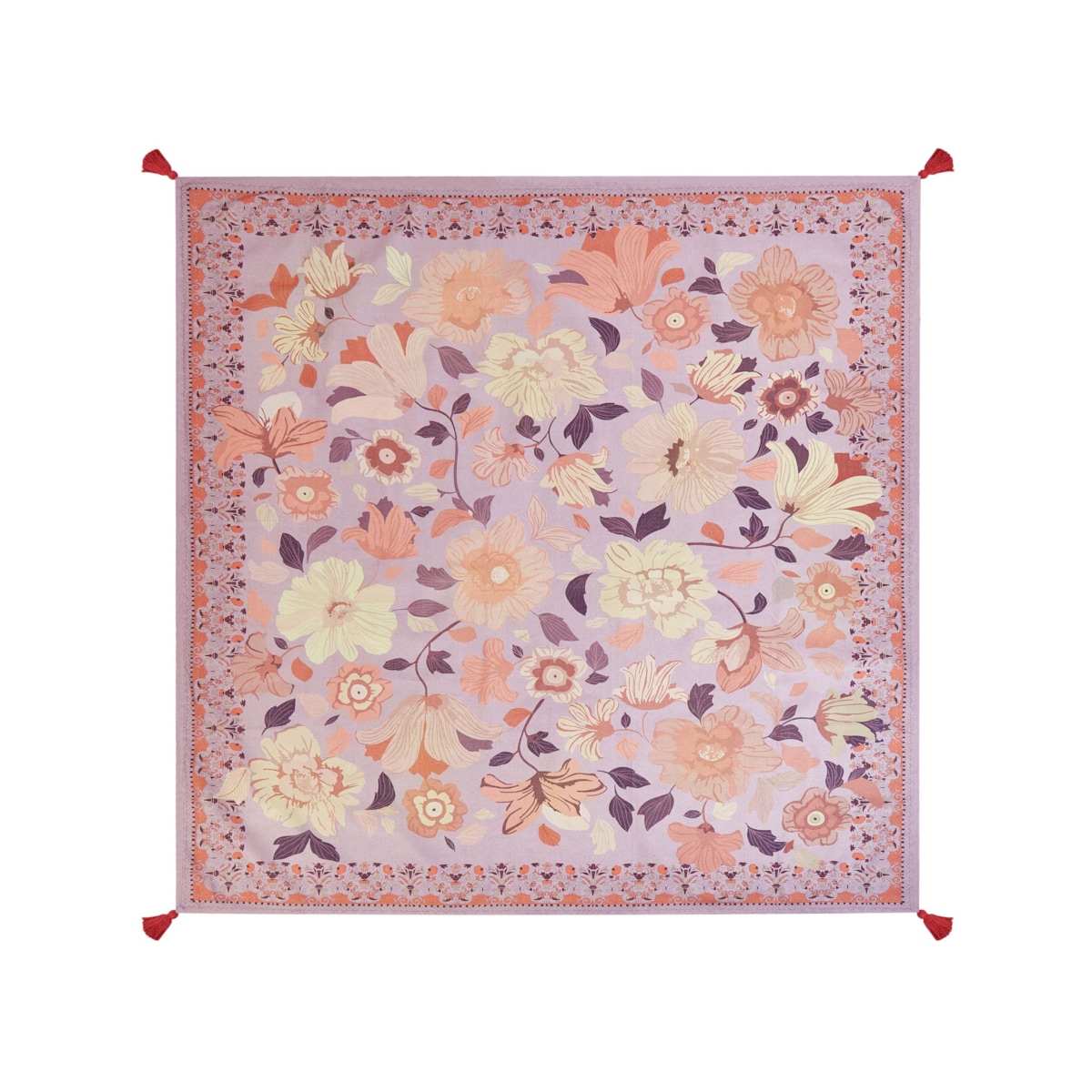 Koc piknikowy TUFKI 200 x 200 cm Purpurowy