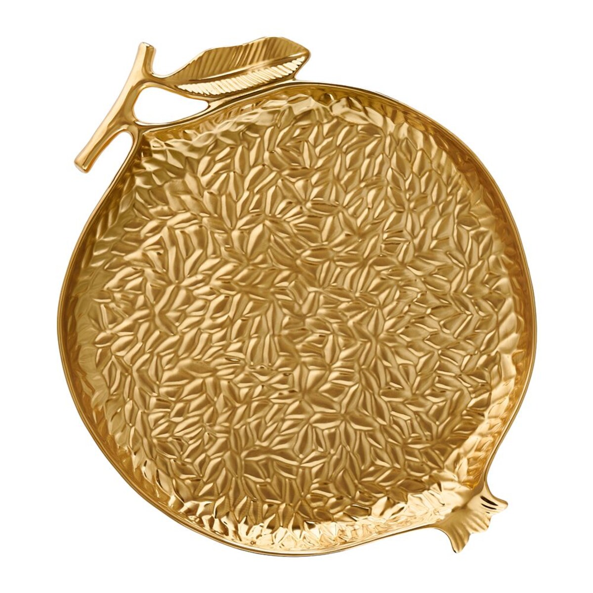 VILLA ITALIA Talerz do ciasta złoty 26,5 cm porcelanowy GRENADE GOLD