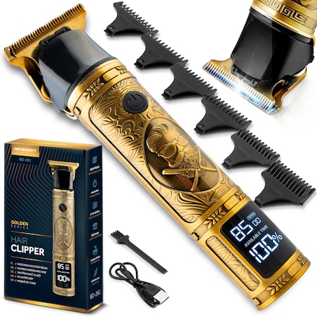 Maszynka do strzyżenia włosów brody Berdsen BD-261 złota Barber