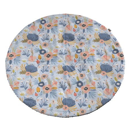 Mata okrągła, niebieski, 130cm, Magic Collection