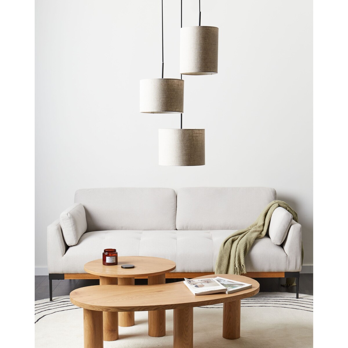 Lampa wisząca PARGUAZA Len Jasnobeżowy