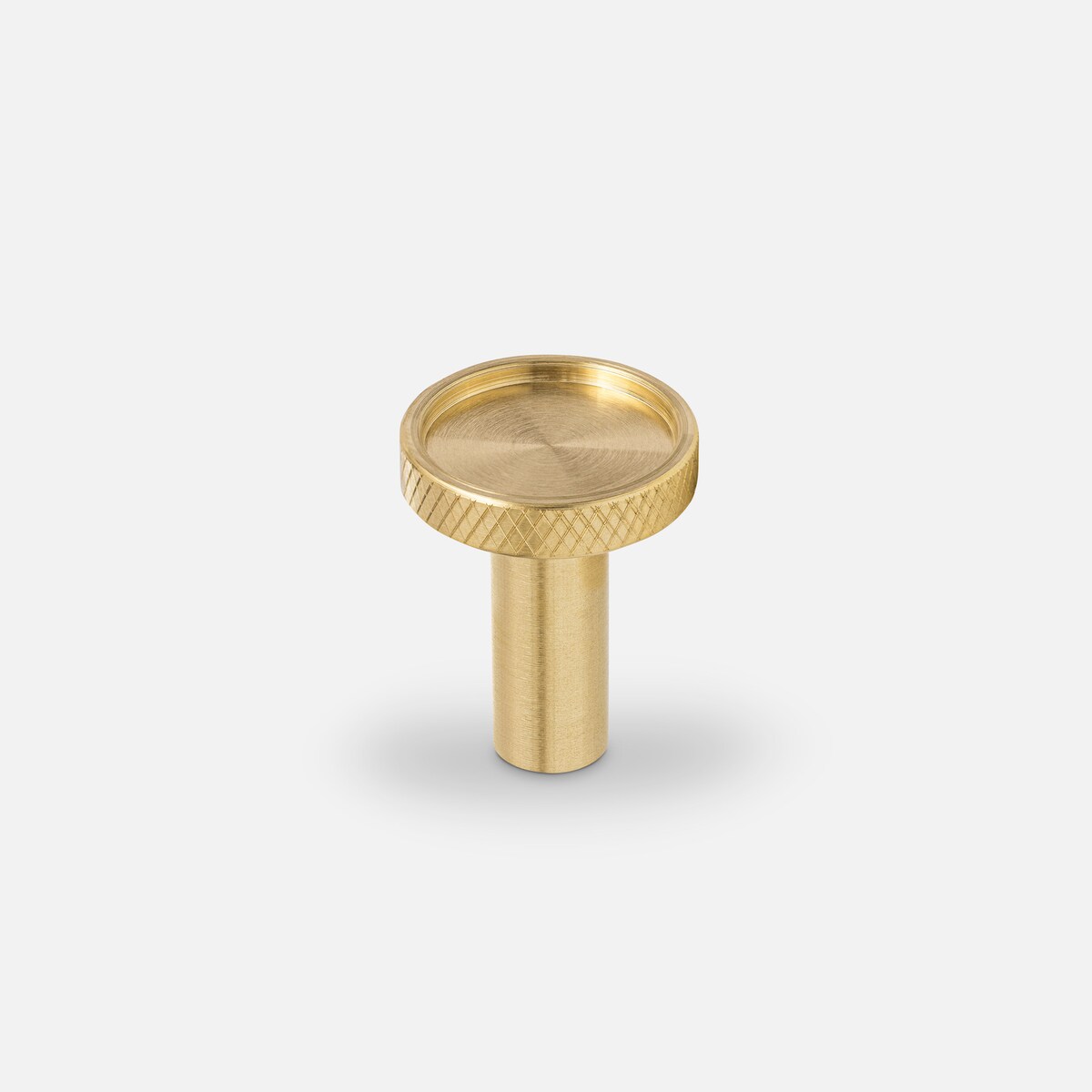 VERA S uchwyt jednopunktowy mosiężny szczotkowany nielakierowany