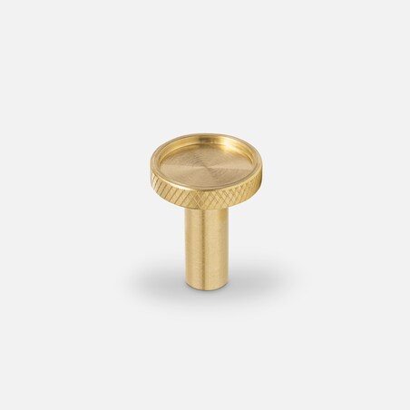 VERA S uchwyt jednopunktowy mosiężny szczotkowany nielakierowany