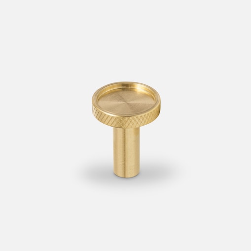 VERA S uchwyt jednopunktowy mosiężny szczotkowany nielakierowany