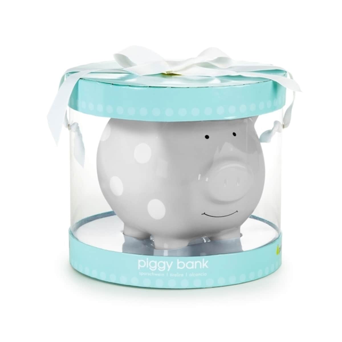 Pearhead Skarbonka dla Dziecka Świnka Grey