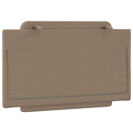 vidaXL Poduszka na wezgłowie, Zadar, cappuccino, 80 cm, sztuczna skóra